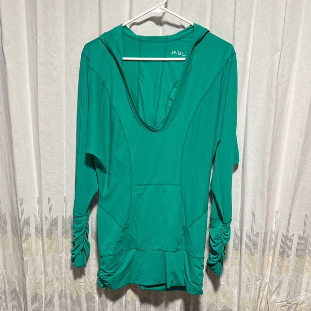 Zella Green Hooded Top
